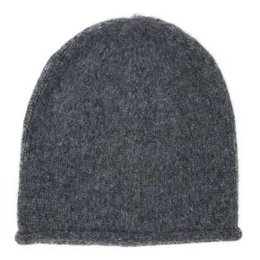 NWT Slate+Salt Baby Alpaca Slouchy Beanie Charcoal Handmade Sustainable Unisex